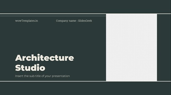 Architecture Studio Presentation Template Feature Image