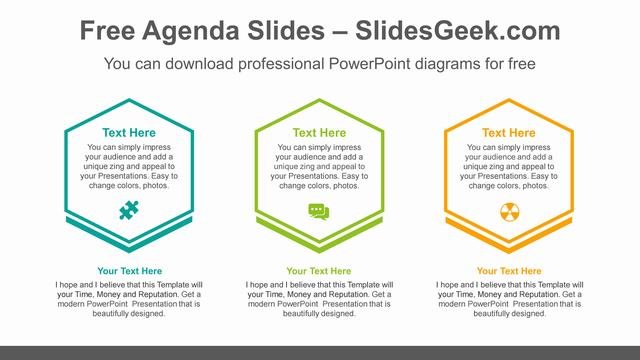 Hexagonal-text-box-PowerPoint-Diagram-Template Feature Image