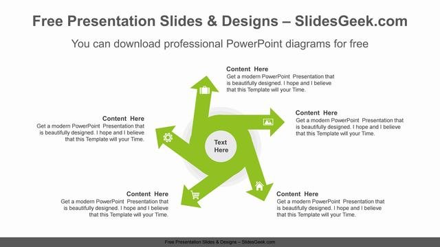 Five-radial-arrows-PowerPoint-Diagram-Template Feature image