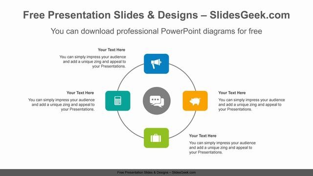 Four-radial-square-PowerPoint-Diagram-Template feature image