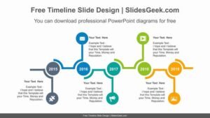 Circle Signpost Timeline | Free PowerPoint PPTX Slides & Templates