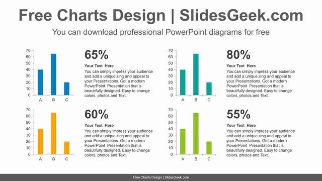 Four-vertical-bar-chart-PowerPoint-Diagram-Template feature image