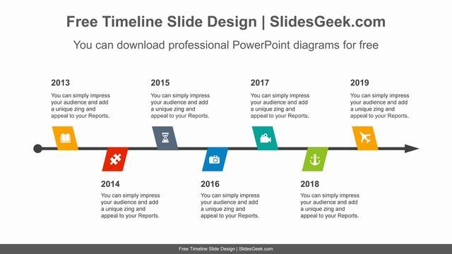 Zigzagged-flags-PowerPoint-Diagram-Template feature image