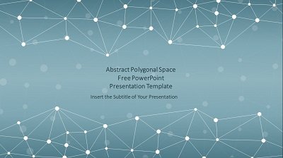 Abstract Polygonal Space PowerPoint Templates Feature image slidesgeek
