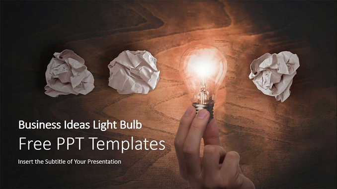 Business Ideas Light Bulbs PowerPoint Templates_wowTemplates Feature Image _ SlidesGeek
