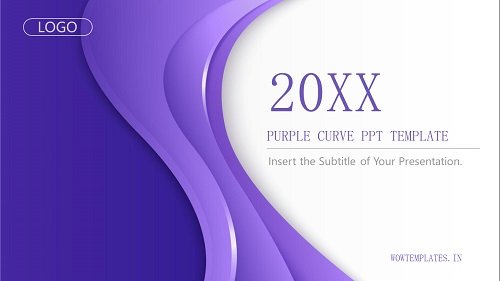 Purple-curve-background-PPT-templates Feature Image slidesgeek