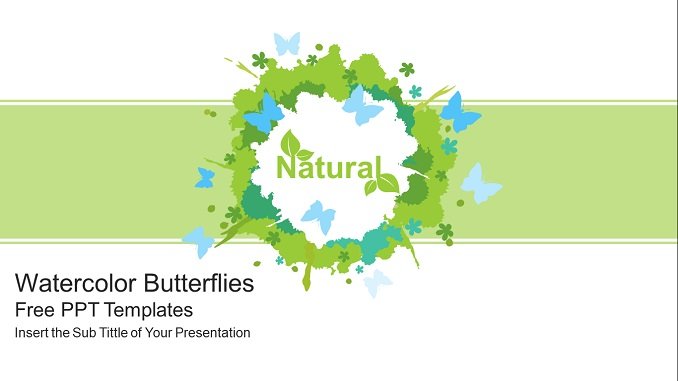 Watercolor Butterflies PowerPoint Presentation feature image