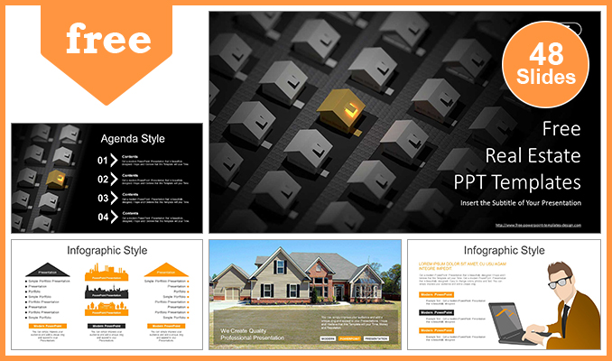 Focused-Golden-Houses-PowerPoint-Templates-posting