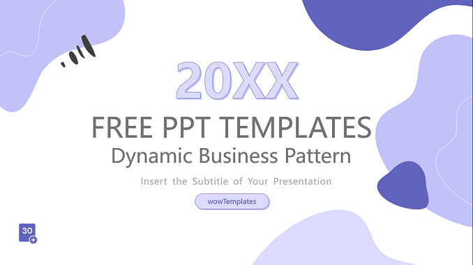 Dynamic Pattern Business Presentation Template feature image