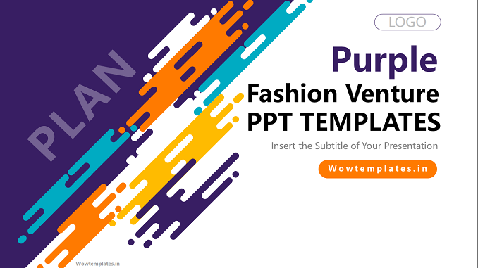 Purple fashion venture presentation template feature image