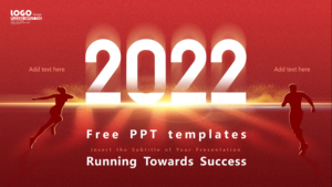 Running Towards Success Presentation template feature image