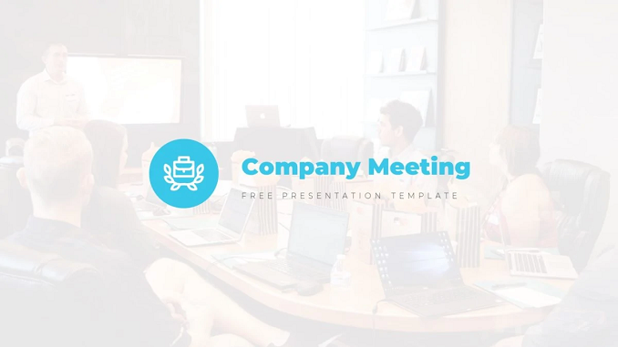 Company Meeting PowerPoint Template feature image