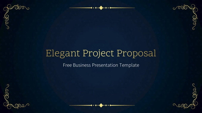Elegant Project Proposal PowerPoint Template feature image