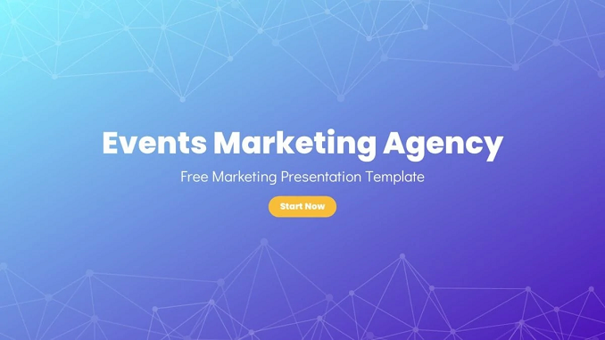 Events Marketing Agency PowerPoint Template feature image