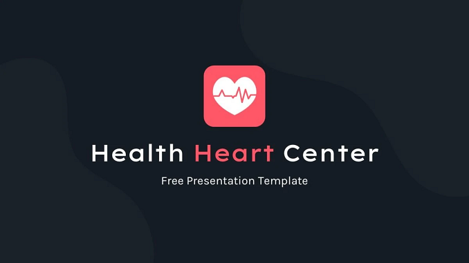 Health Heart Center PowerPoint Template feature image