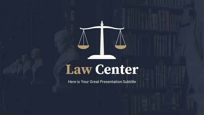 Law Center PowerPoint Template
