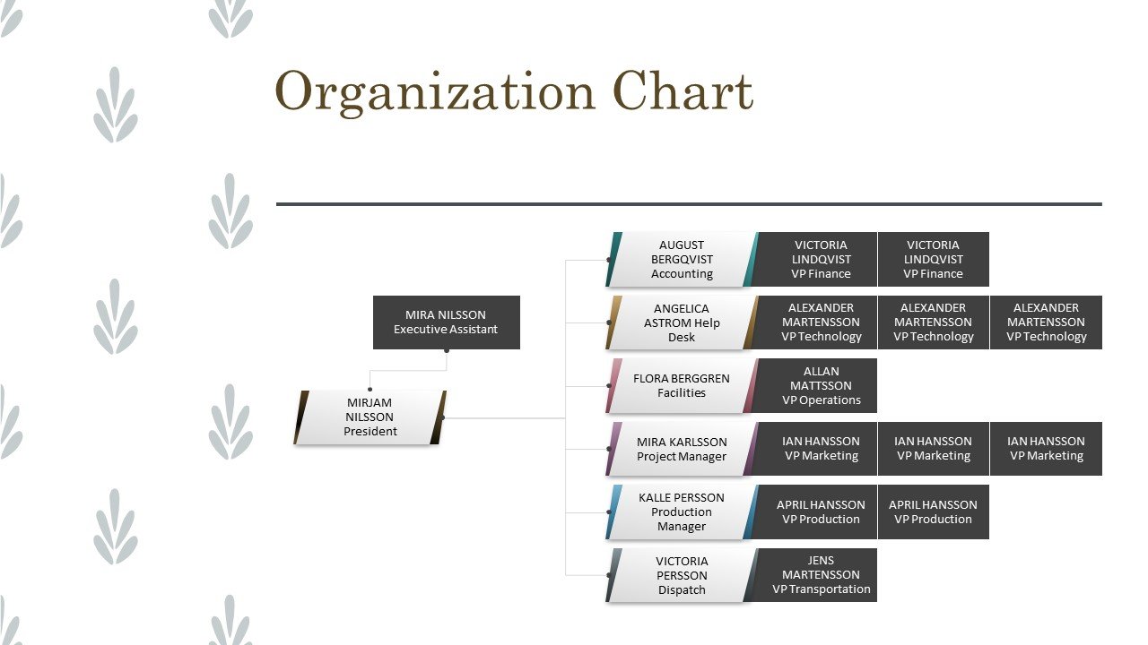 Minimalist Organization Chart