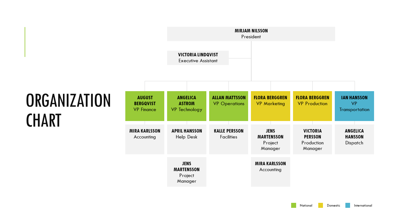 Multinational Organization Chart