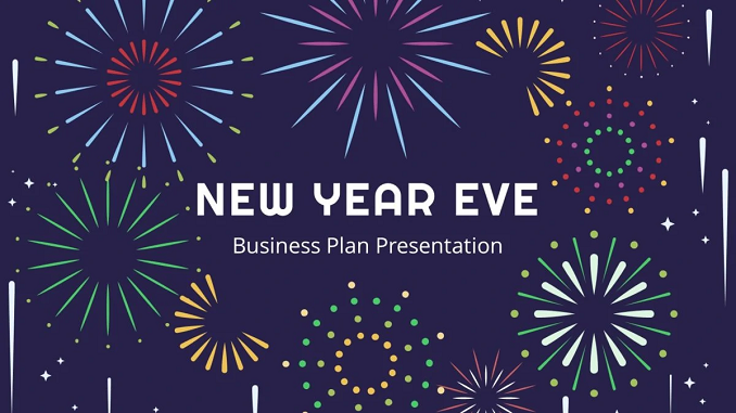 New Year Eve Business Plan PowerPoint Template feature image