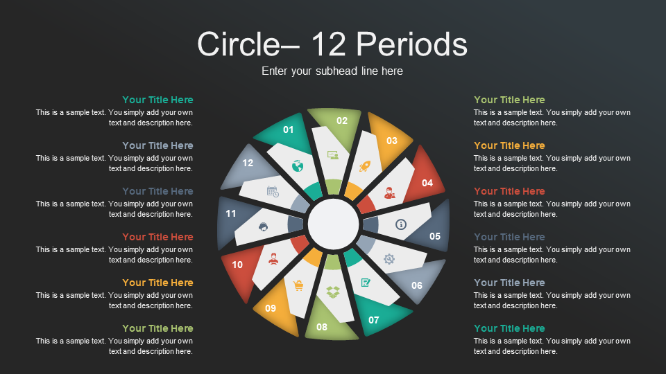 Radial Circle 12 Periods
