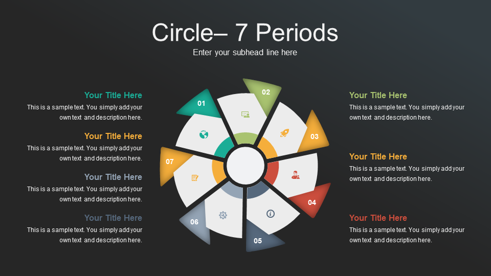 Radial Circle 7 Periods