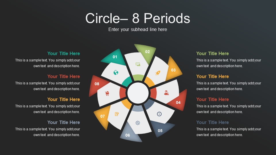 Radial Circle 8 Periods