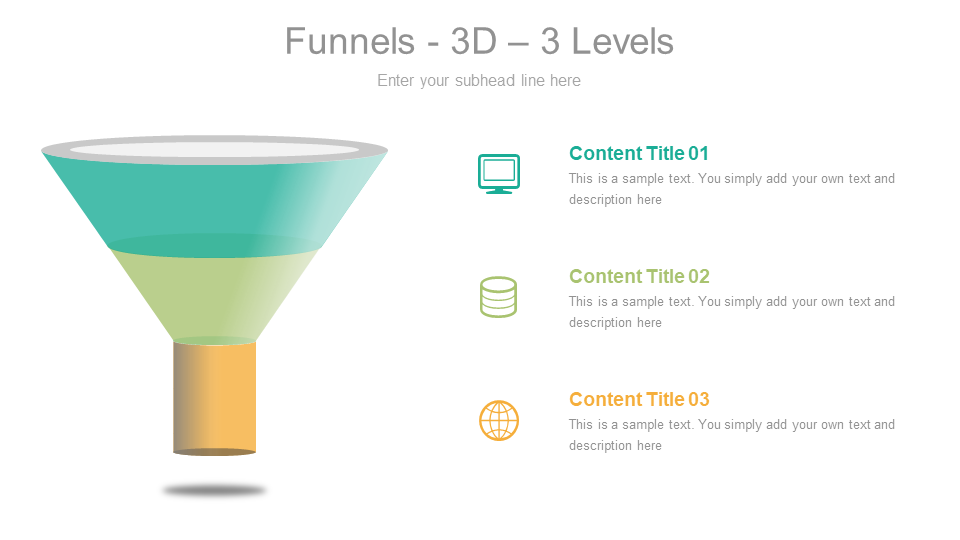 Elegant 3D Funnel 3 Levels