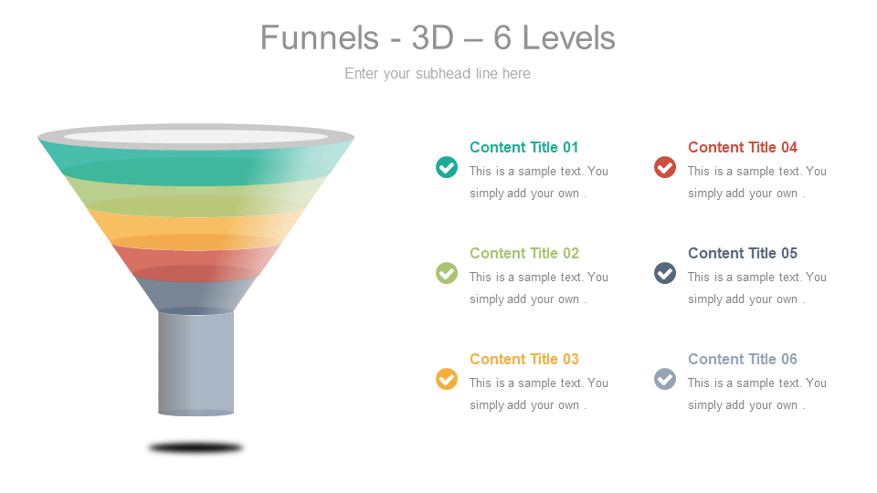 Elegant 3D Funnel 6 Levels