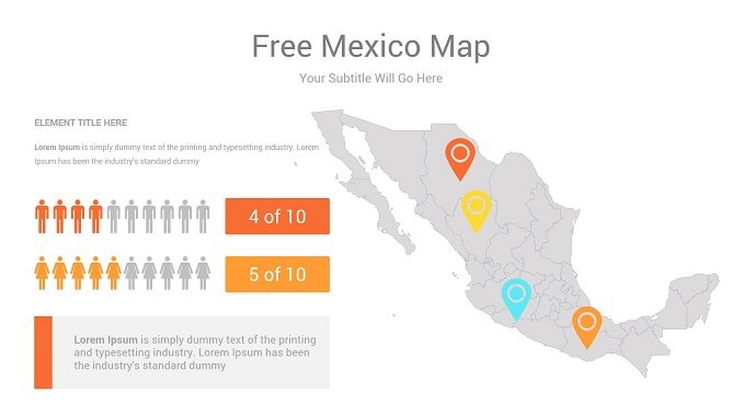 Free Mexico Map PowerPoint template