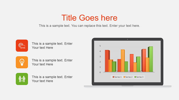 Colorful Bar Diagram for Presentations in PowerPoint and Google Slides