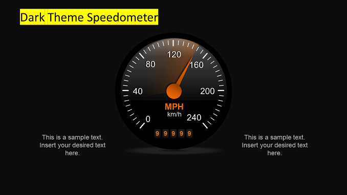 Dark Theme Speedometer