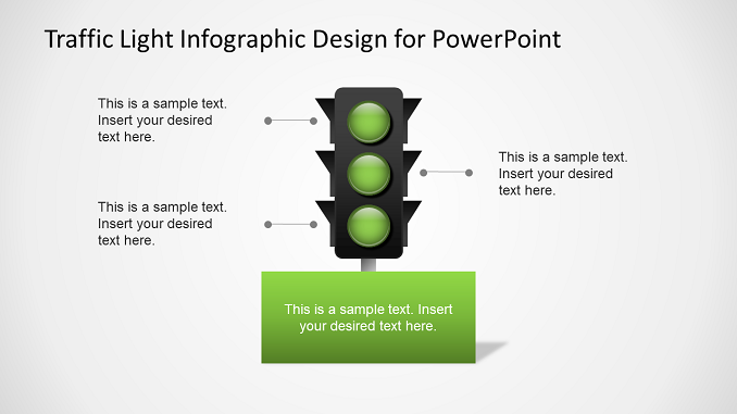 Single Traffic Light Infographic Presentation Template feature image
