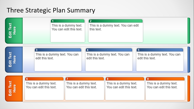 3 Strategy Plan Summary Slide Template feature image