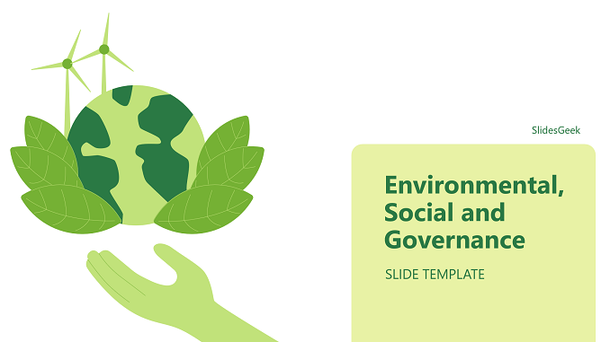 ESG Report Template in PowerPoint and Google Slides Feature Image