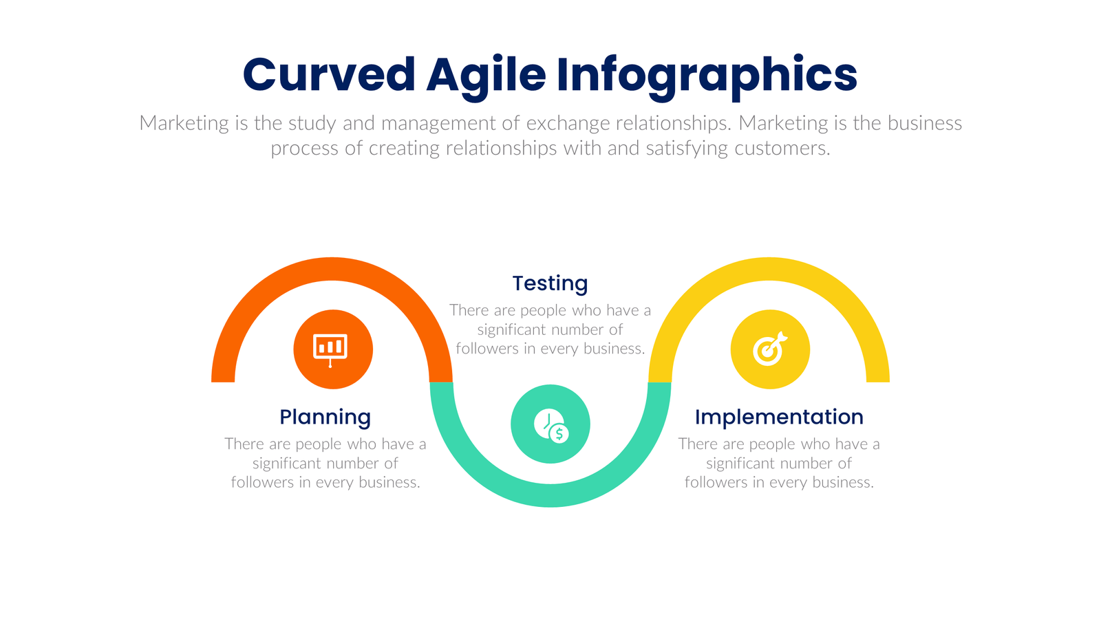 Curved Agile Infographics